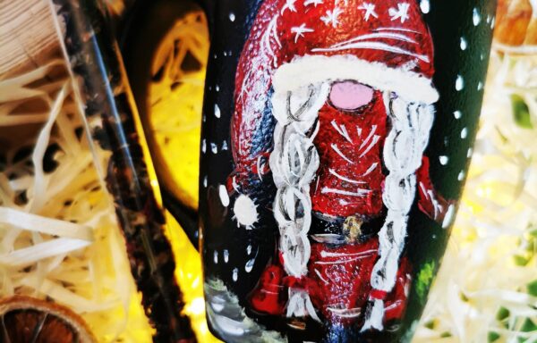 Ręcznie malowany kubek Mikołaj